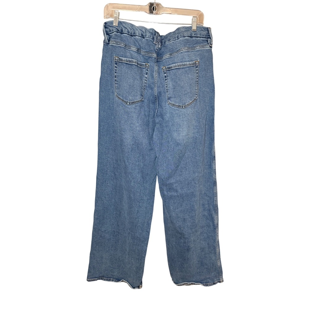 Good American Good Skate Wide Leg Jeans Medium Wash Size 16/33 - Picture 4 of 9